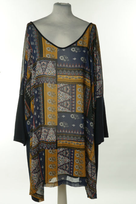 Bluzka granatowa wzory