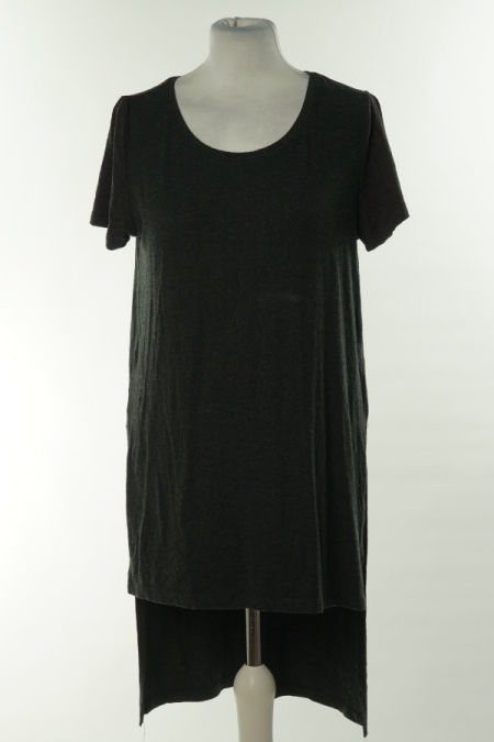 Tunika czarna melanż z dłuższym tyłem