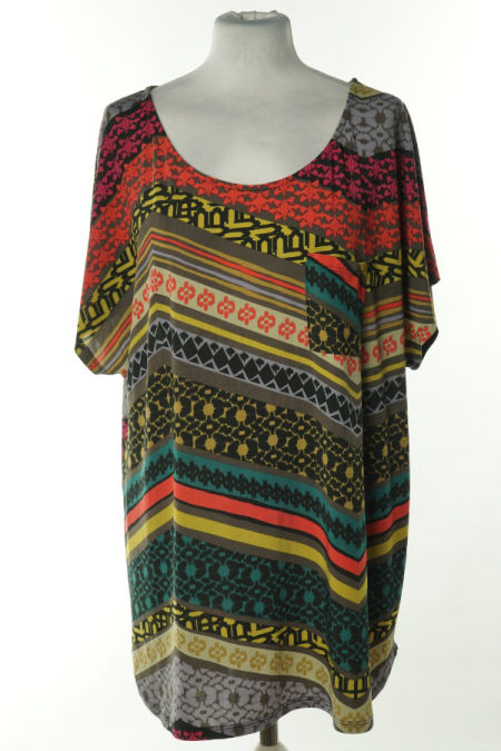 Bluzka wielokolorowa wzorzysta