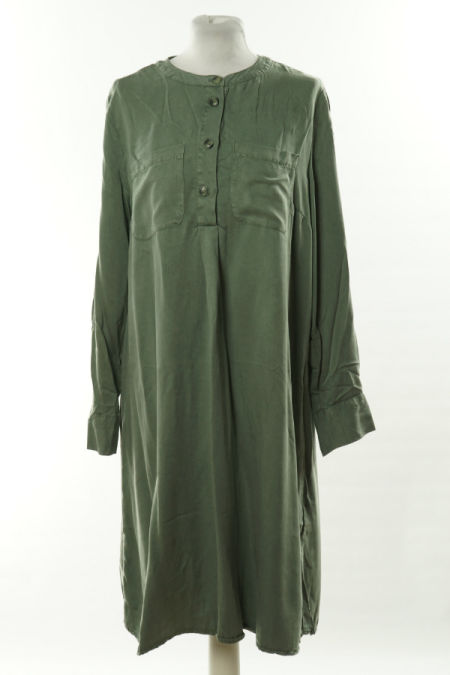 Sukienka koszulowa przygaszona zieleń