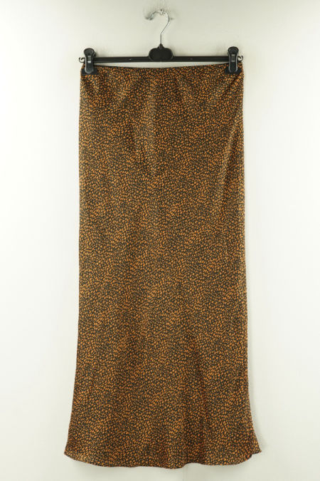 Spódnica czarna w karmelowe ciapki