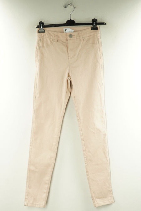 Spodnie brzoskwiniowe jeansowe