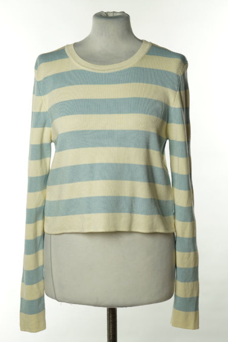 Sweter niebiesko-kremowy w paski, PRIMARK