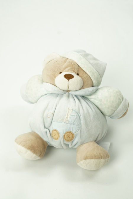 Pluszak beżowo-niebieski