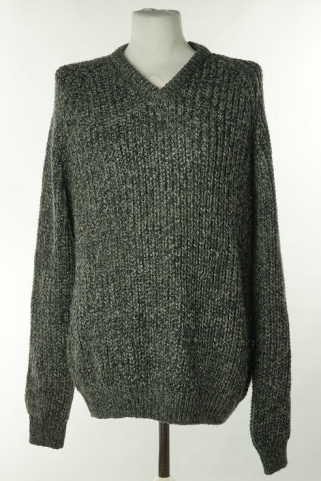 Sweter grafitowy melanż