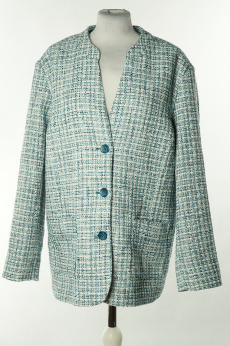 Marynarka niebiesko - biała w kratkę