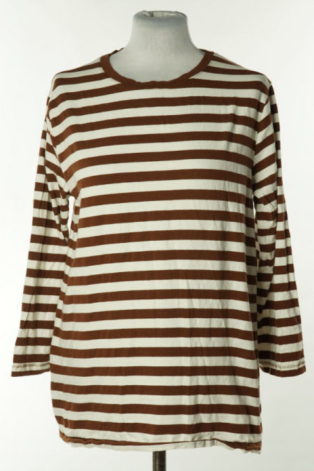 Bluzka biało - brązowa