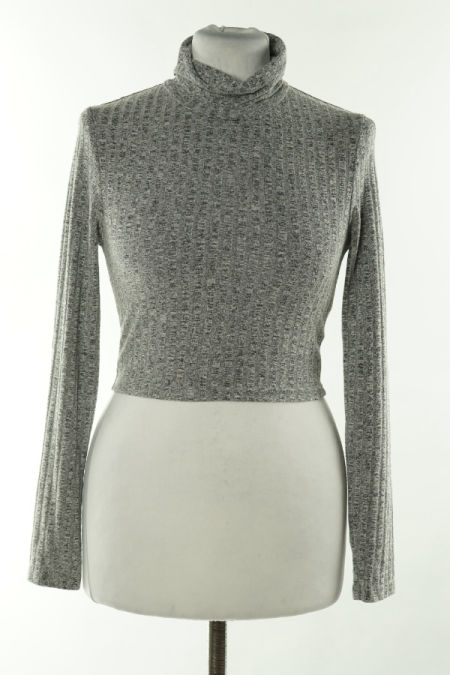 Top szary prążkowany