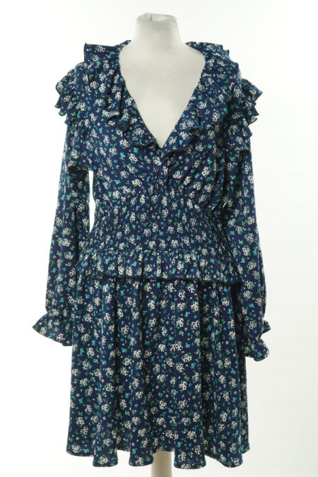 Sukienka granatowa w białe kwiatki