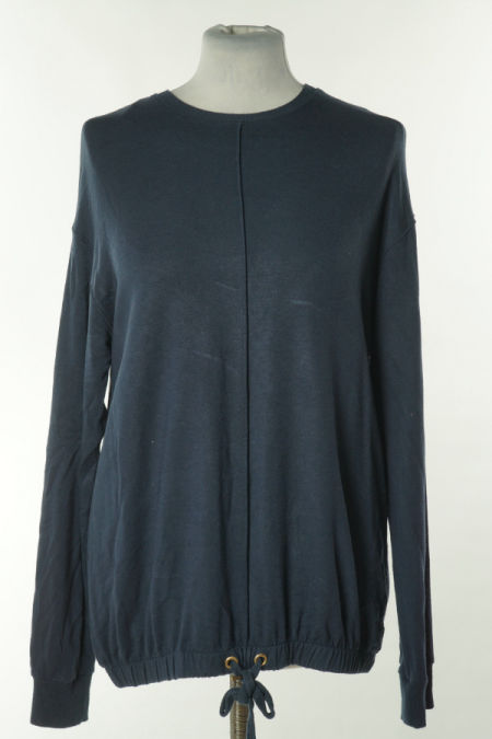 Bluza cienka granatowa ze ściągaczem na dole