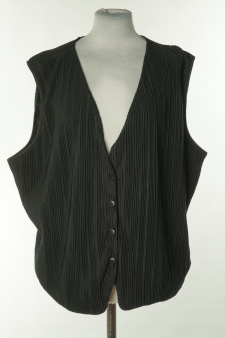 Bluzka plisowana czarna