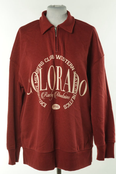 Bluza bordowa napis, PRIMARK