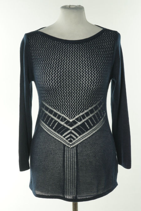 Bluzka sweterkowa granatowa