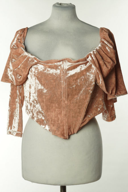 Bluzka różowa welurowa