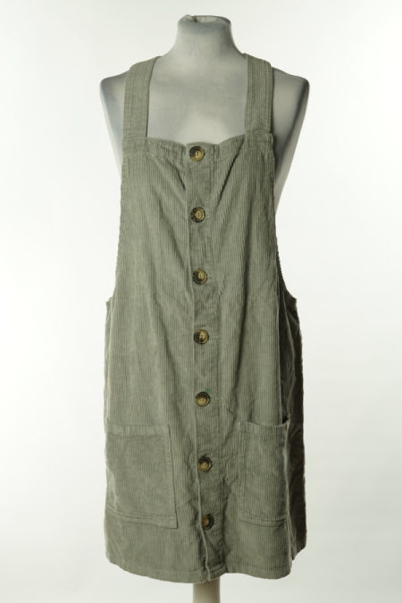 Sukienka zielona seledynowa sztruksowa