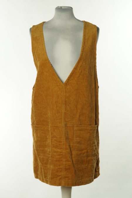 Sukienka żółta prążkowana