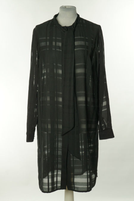 Tunika czarna prześwitująca