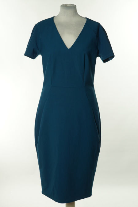 Sukienka niebieska gładka