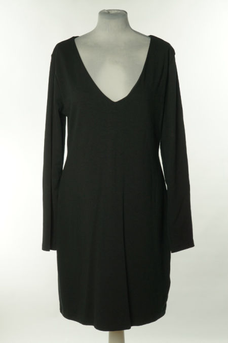 Sukienka czarna gładka, H&M