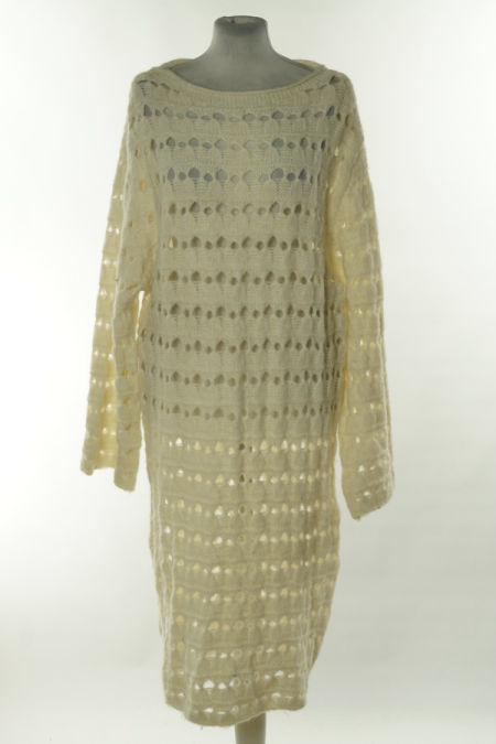 Sukienka kremowa sweterkowa, H&M