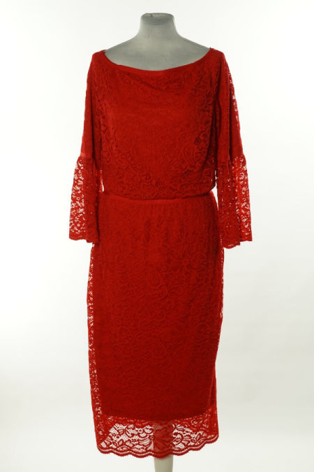 Sukienka czerwona koronkowa