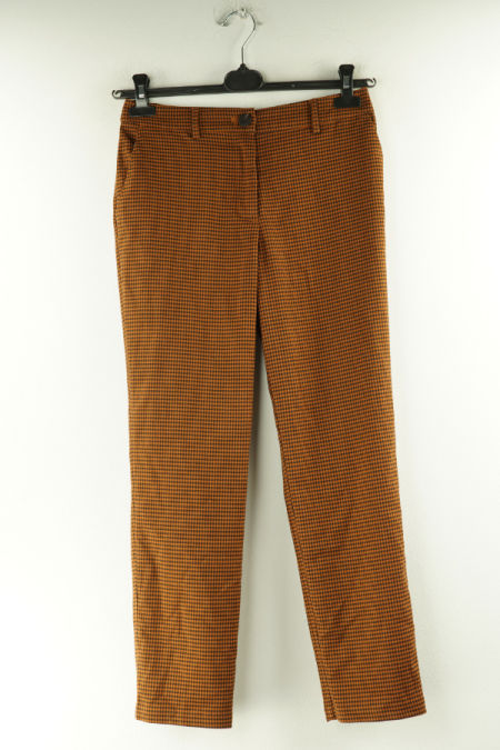 Spodnie brązowe w pepitke 