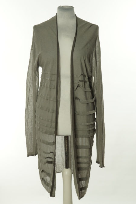 Narzutka sweterkowa szara cienka