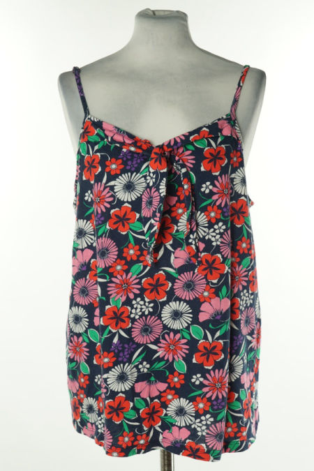 Koszulka granatowa w kwiaty