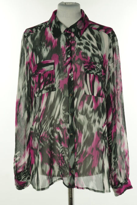 Koszula szaro-fioletowa