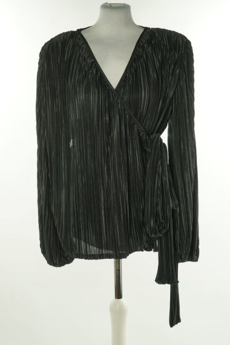 Bluzka czarna kopertowa