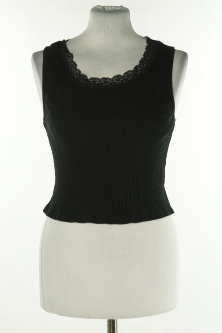 Koszulka czarna prążkowana