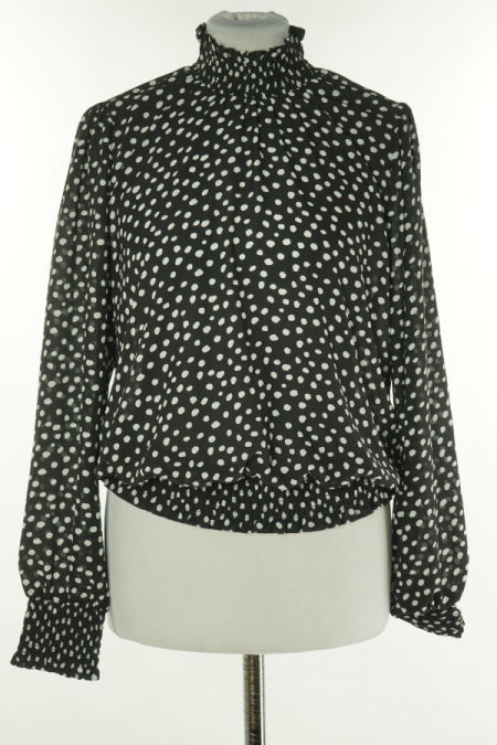 Bluzka czarna w białe ciapki, NEXT