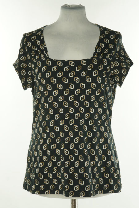 Koszulka czarna we wzory