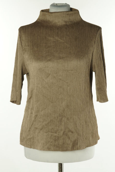 Bluzka brązowa prążkowana