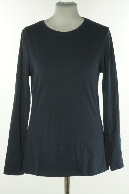 Bluzka gładka granatowa