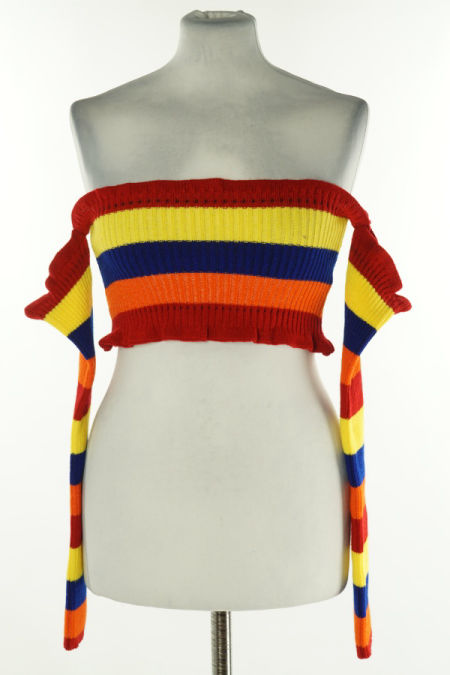 Top sweterkowy w paski