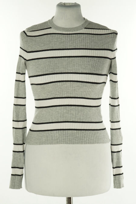 Bluzka szaro-biała w paski