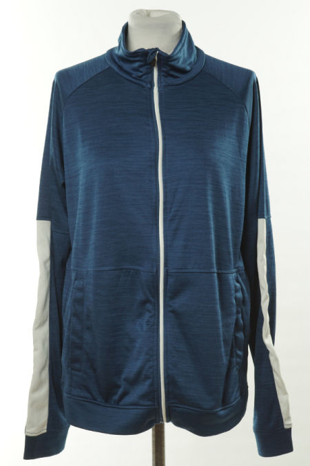 Bluza granatowa melanż z suwakiem