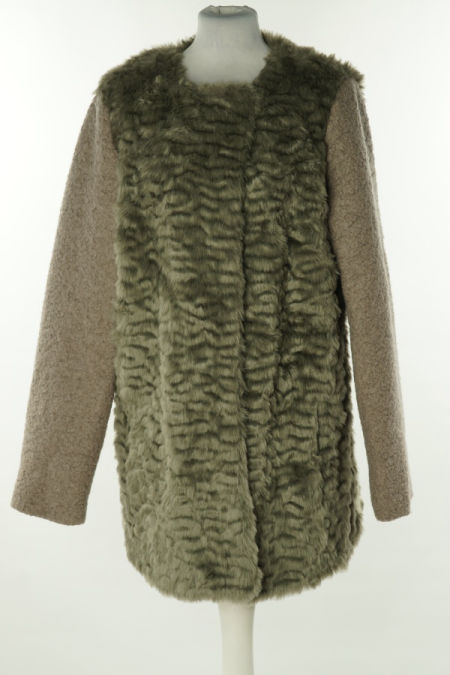 Płaszcz-narzutka beżowa, NEW LOOK