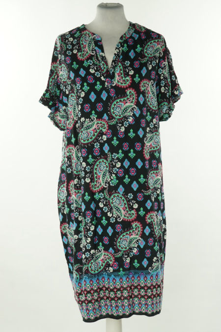 Sukienka czarna wzorzysta