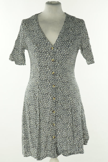 Sukienka granatowa w białe kwiatki