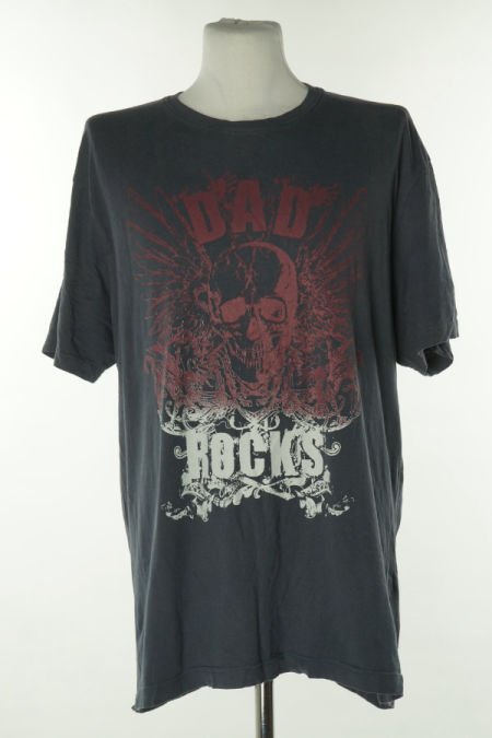 Koszulka granatowa z nadrukiem czaszki