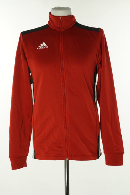 Bluza czerwona z czarnymi i białymi wstawkami