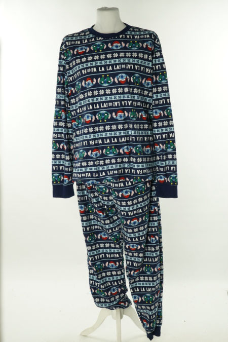 Piżama granatowa z motywem świątecznym