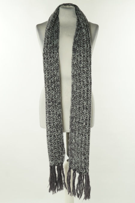 Szalik szary melanż