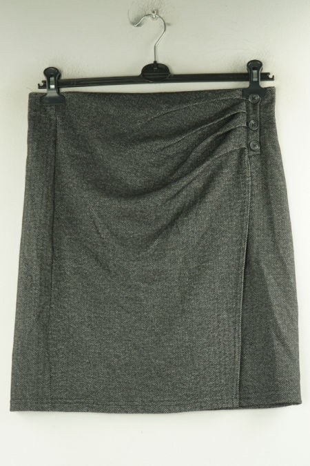 Spódnica grafitowa w jodełkę