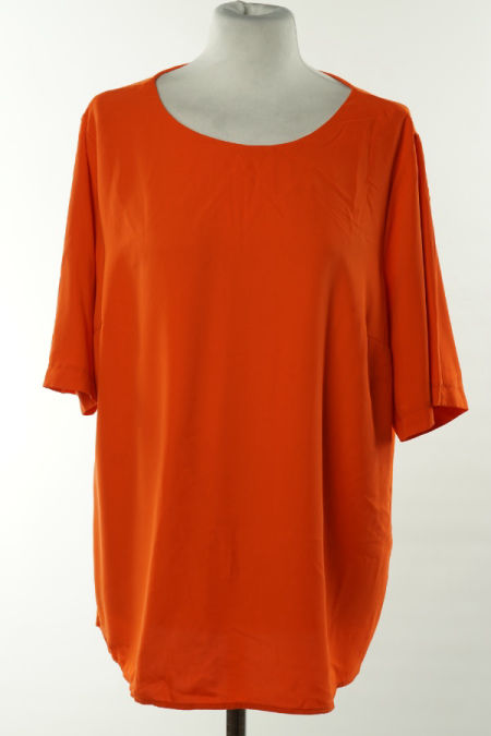 Bluzka pomarańczowa gładka