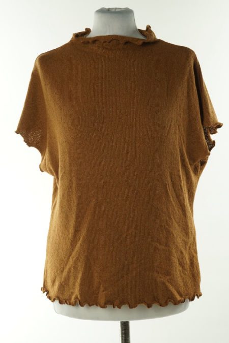 Bluzka brązowa z krótkim rękawem 