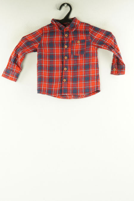 Koszula czerwono - granatowa kraciasta