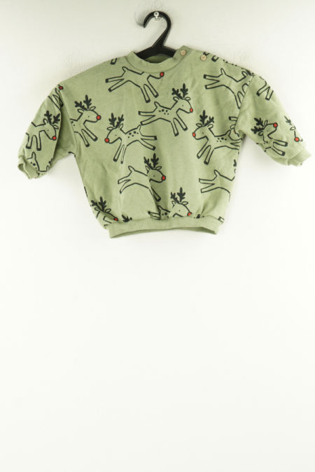 Bluza zielona w renifery